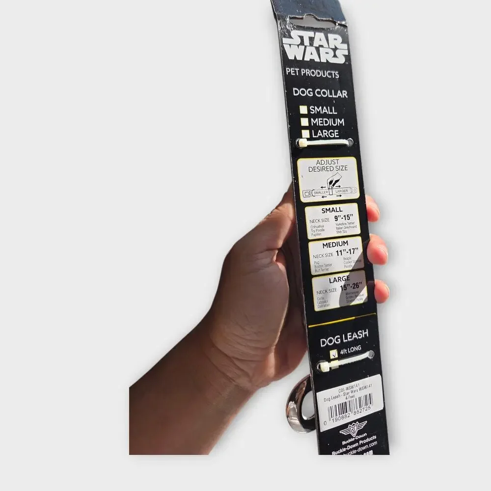 NEW Star Wars Darth Vader Utility Belt Pet Dog Leash 4' Ft.